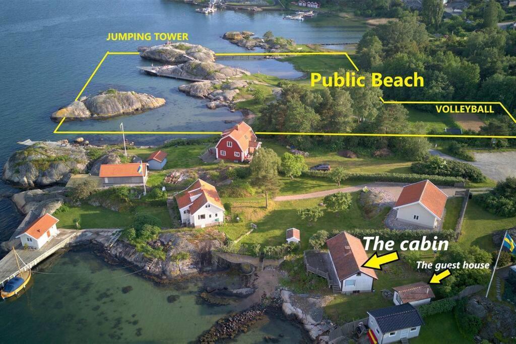 Cabin At The Sea Close To Public Beach With A Jumpingtower Hoviksnas 외부 사진